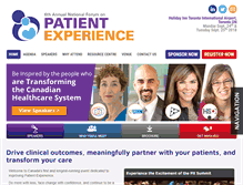 Tablet Screenshot of patientexperiencesummit.com
